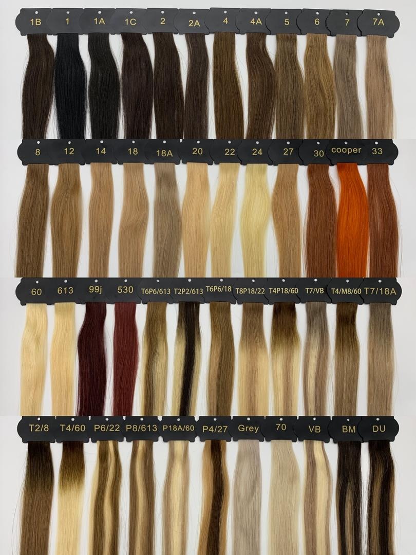 Nuancier extensions de cheveux